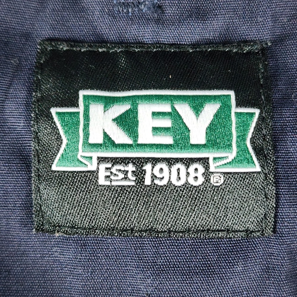Key Imperial Navy Zip-Up Coveralls Mens Large Regular Work Wear Mechanic EUC - Picture 5 of 8